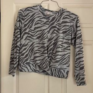Womens Zebra Print Top